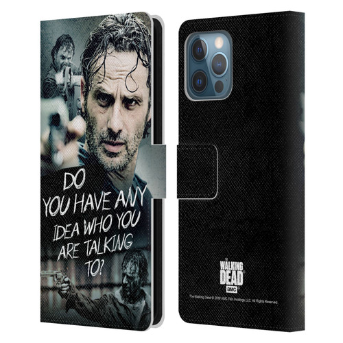 AMC The Walking Dead Rick Grimes Legacy Question Leather Book Wallet Case Cover For Apple iPhone 12 Pro Max