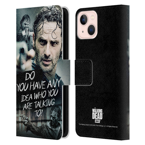 AMC The Walking Dead Rick Grimes Legacy Question Leather Book Wallet Case Cover For Apple iPhone 13
