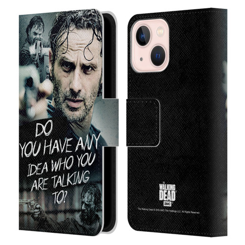 AMC The Walking Dead Rick Grimes Legacy Question Leather Book Wallet Case Cover For Apple iPhone 13 Mini