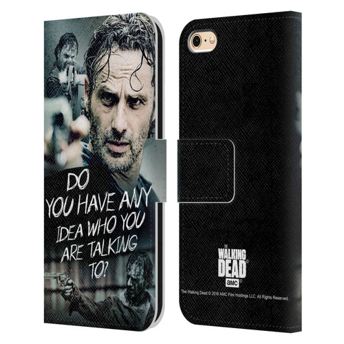 AMC The Walking Dead Rick Grimes Legacy Question Leather Book Wallet Case Cover For Apple iPhone 6 / iPhone 6s