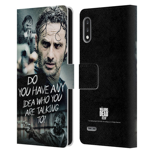 AMC The Walking Dead Rick Grimes Legacy Question Leather Book Wallet Case Cover For LG K22