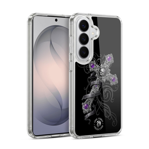 Anne Stokes Dark Hearts Lost Love Cross Soft Gel Case for Samsung Galaxy S26
