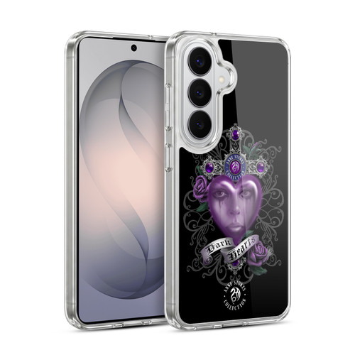 Anne Stokes Dark Hearts Purple Soft Gel Case for Samsung Galaxy S26