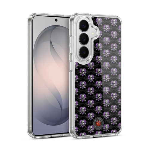 Anne Stokes Dark Hearts Skull Pattern Soft Gel Case for Samsung Galaxy S26