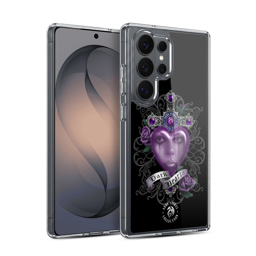 Anne Stokes Dark Hearts Purple Soft Gel Case for Samsung Galaxy S26 Ultra