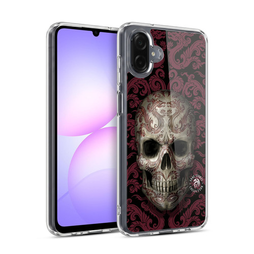Anne Stokes Oriental Skull Dragon Swirl Pattern Soft Gel Case for Samsung Galaxy A07 4G