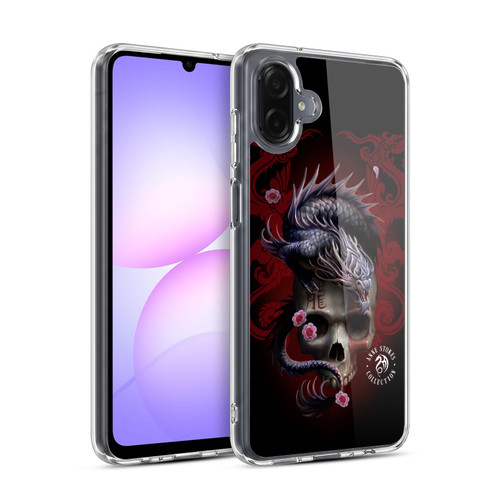 Anne Stokes Oriental Skull Red Dragon Swirls Soft Gel Case for Samsung Galaxy A07 4G