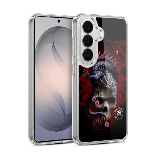 Anne Stokes Oriental Skull Red Dragon Swirls Soft Gel Case for Samsung Galaxy S26