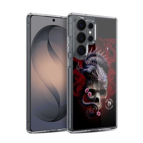 Anne Stokes Oriental Skull Red Dragon Swirls Soft Gel Case for Samsung Galaxy S26 Ultra