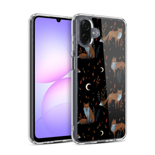 Episodic Drawing Art Foxes Pattern Soft Gel Case for Samsung Galaxy A07 4G