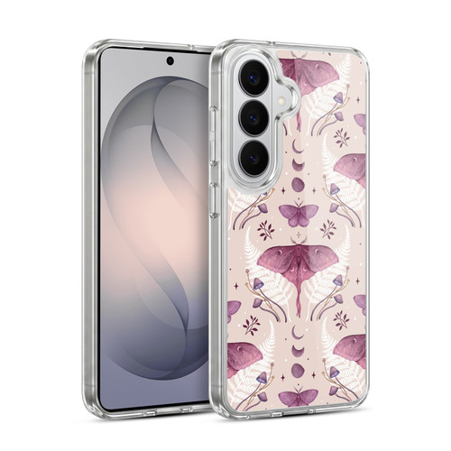Episodic Drawing Art Emerald Pink Pattern Soft Gel Case for Samsung Galaxy S26 Plus
