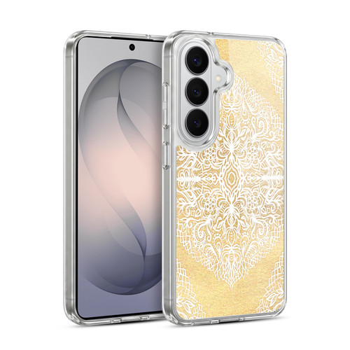 Micklyn Le Feuvre Floral Patterns White Gouache Soft Gel Case for Samsung Galaxy S26