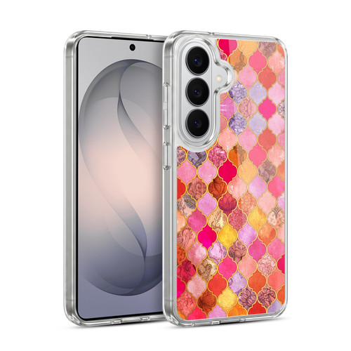 Micklyn Le Feuvre Moroccan Hot Pink and Orange Soft Gel Case for Samsung Galaxy S26