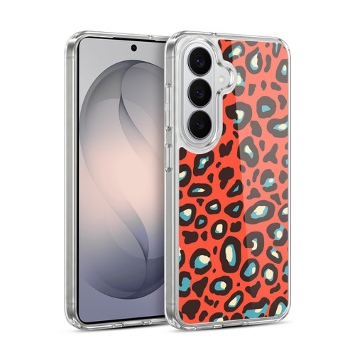Head Case Designs Mad Print 2 Orange Leopard Soft Gel Case for Samsung Galaxy S26 Plus