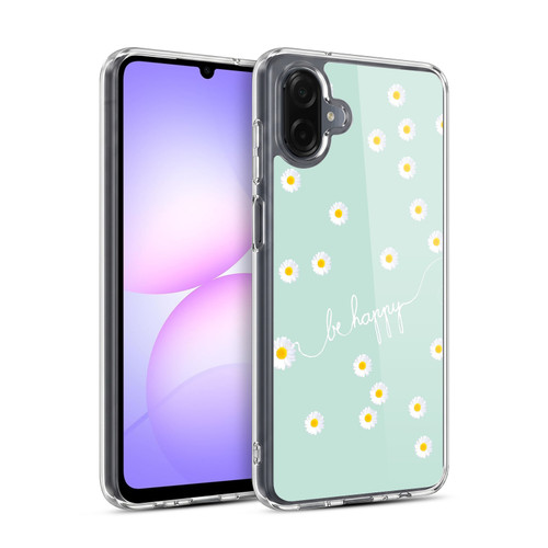 Monika Strigel Happy Daisy Mint Soft Gel Case for Samsung Galaxy A07 4G