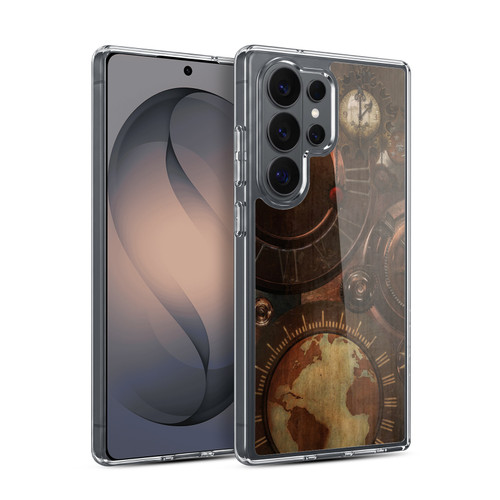 Simone Gatterwe Steampunk Clocks And Gears Soft Gel Case for Samsung Galaxy S26 Ultra
