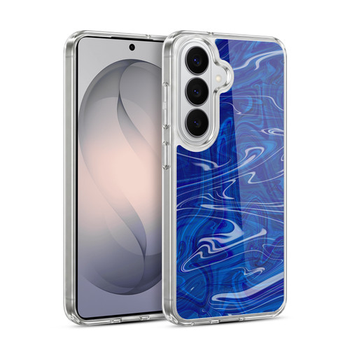 Suzan Lind Marble Dark Blue Soft Gel Case for Samsung Galaxy S26 Plus