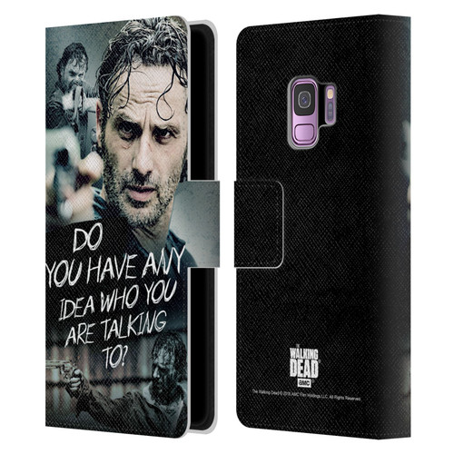 AMC The Walking Dead Rick Grimes Legacy Question Leather Book Wallet Case Cover For Samsung Galaxy S9