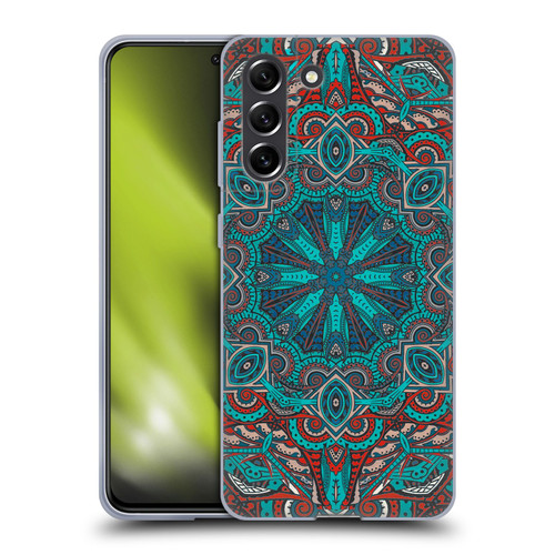 Aimee Stewart Mandala Moroccan Sea Soft Gel Case for Samsung Galaxy S21 FE 5G