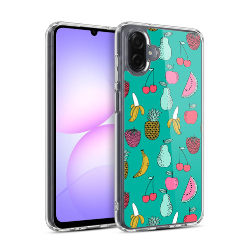 Andrea Lauren Design Food Pattern Fruits Soft Gel Case for Samsung Galaxy A07 4G