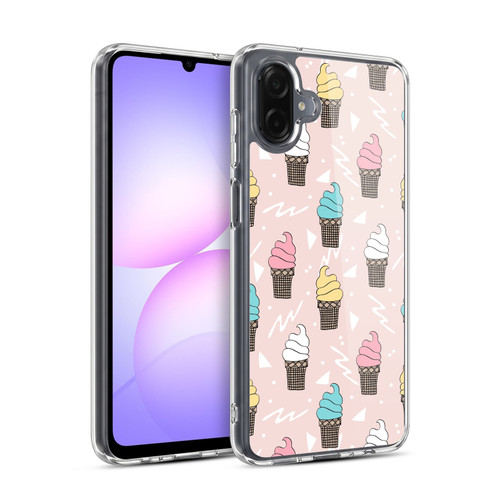Andrea Lauren Design Food Pattern Ice Cream Soft Gel Case for Samsung Galaxy A07 4G