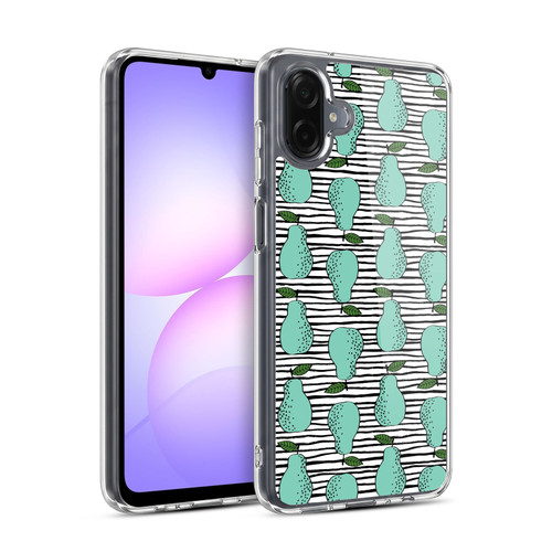 Andrea Lauren Design Food Pattern Pear Soft Gel Case for Samsung Galaxy A07 4G