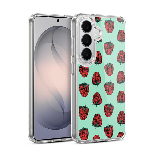 Andrea Lauren Design Food Pattern Strawberry Soft Gel Case for Samsung Galaxy S26