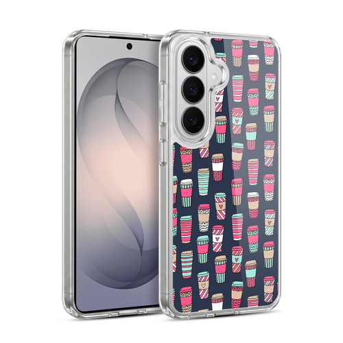 Andrea Lauren Design Food Pattern Coffee Soft Gel Case for Samsung Galaxy S26 Plus