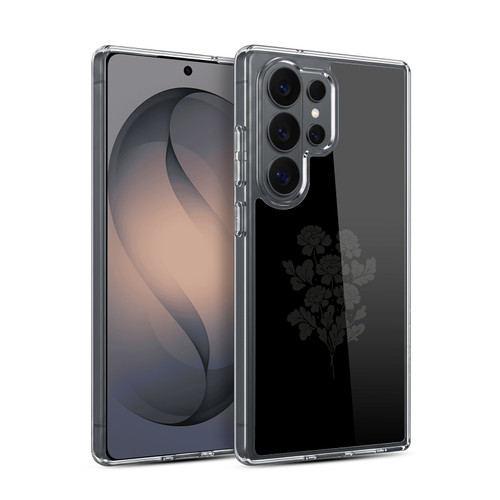 Anis Illustration Flowers Black 2 Soft Gel Case for Samsung Galaxy S26 Ultra