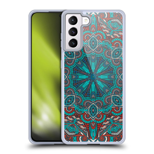 Aimee Stewart Mandala Moroccan Sea Soft Gel Case for Samsung Galaxy S21+ 5G
