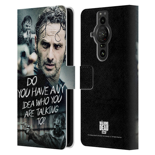 AMC The Walking Dead Rick Grimes Legacy Question Leather Book Wallet Case Cover For Sony Xperia Pro-I
