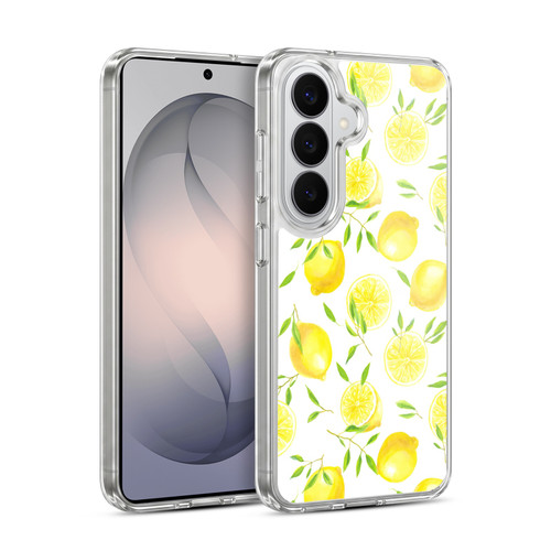 Katerina Kirilova Fruits & Foliage Patterns Lemons Soft Gel Case for Samsung Galaxy S26
