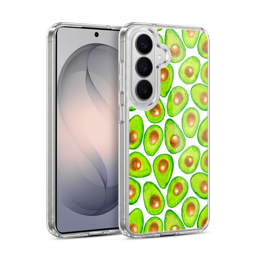 Katerina Kirilova Fruits & Foliage Patterns Avocado Soft Gel Case for Samsung Galaxy S26 Plus