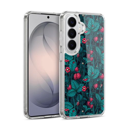 Katerina Kirilova Fruits & Foliage Patterns Wild Strawberries Soft Gel Case for Samsung Galaxy S26 Plus
