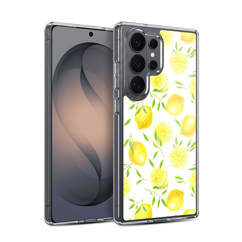 Katerina Kirilova Fruits & Foliage Patterns Lemons Soft Gel Case for Samsung Galaxy S26 Ultra