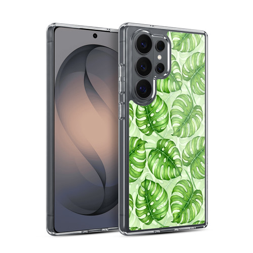 Katerina Kirilova Fruits & Foliage Patterns Monstera Soft Gel Case for Samsung Galaxy S26 Ultra