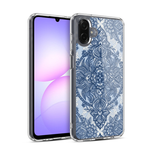 Micklyn Le Feuvre Mandala 3 Denim Blue Lace Pencil Doodle Soft Gel Case for Samsung Galaxy A07 4G