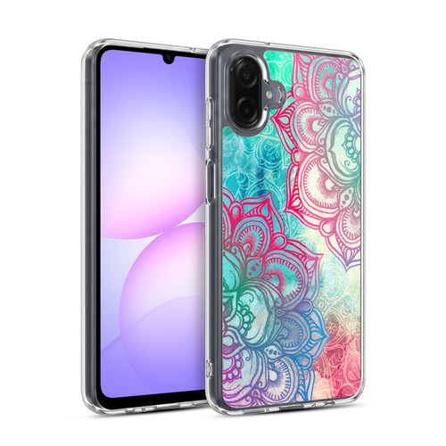 Micklyn Le Feuvre Mandala 3 Round And Round The Rainbow Soft Gel Case for Samsung Galaxy A07 4G