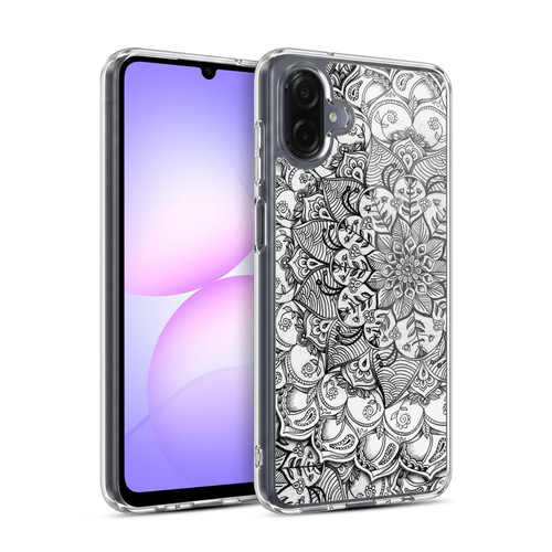 Micklyn Le Feuvre Mandala 3 Shades Of Grey Soft Gel Case for Samsung Galaxy A07 4G