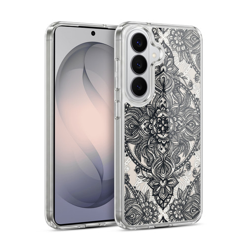 Micklyn Le Feuvre Mandala 3 Charcoal Lace Pencil Doodle Soft Gel Case for Samsung Galaxy S26