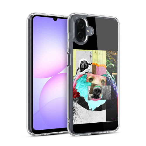Michel Keck Animal Collage Bear Soft Gel Case for Samsung Galaxy A07 4G
