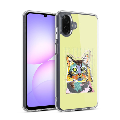 Michel Keck Animal Collage Cat Soft Gel Case for Samsung Galaxy A07 4G