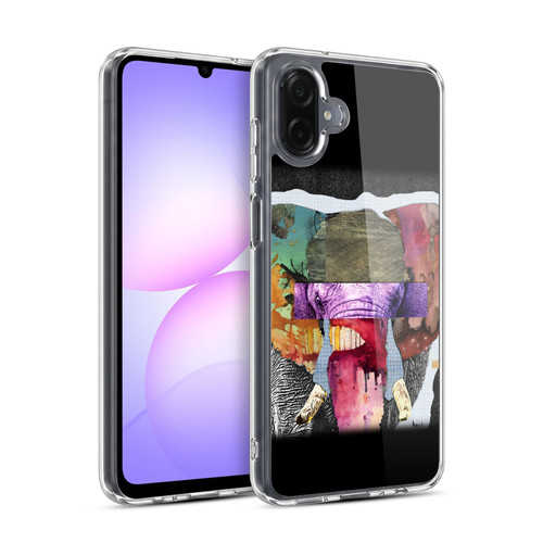 Michel Keck Animal Collage Elephant Soft Gel Case for Samsung Galaxy A07 4G
