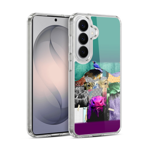Michel Keck Animal Collage Buffalo Soft Gel Case for Samsung Galaxy S26