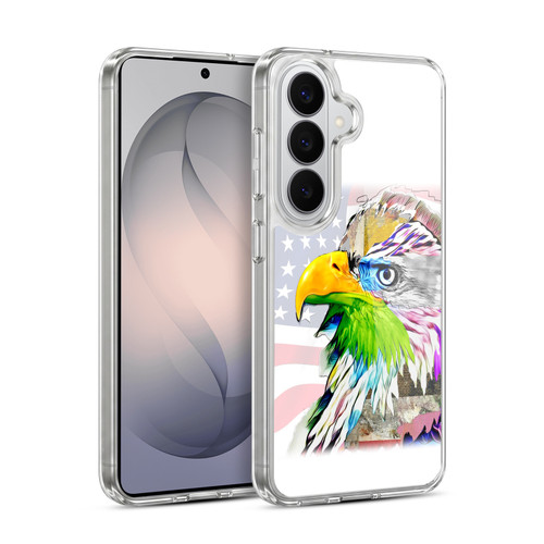 Michel Keck Animal Collage Eagle Soft Gel Case for Samsung Galaxy S26
