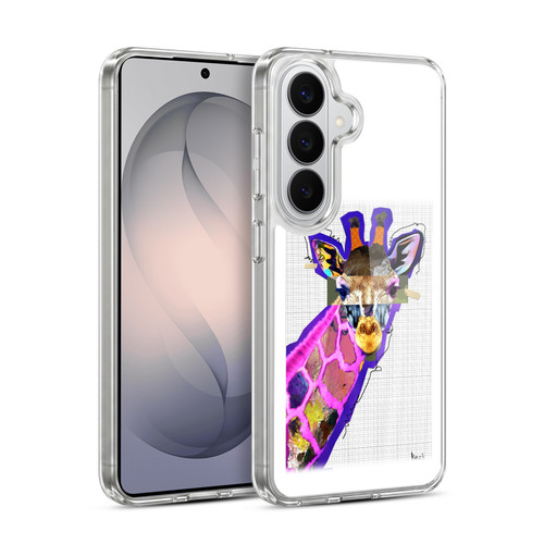 Michel Keck Animal Collage Giraffe Soft Gel Case for Samsung Galaxy S26