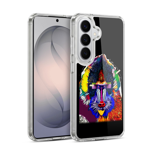 Michel Keck Animal Collage Baboon Soft Gel Case for Samsung Galaxy S26 Plus