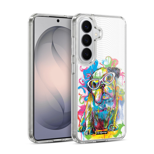 P.D. Moreno Drip Art Cats And Dogs Bulldog Soft Gel Case for Samsung Galaxy S26 Plus