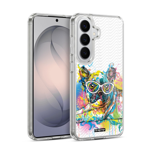 P.D. Moreno Drip Art Cats And Dogs French Bulldog Soft Gel Case for Samsung Galaxy S26 Plus