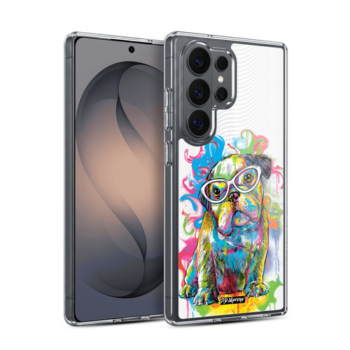 P.D. Moreno Drip Art Cats And Dogs Bulldog Soft Gel Case for Samsung Galaxy S26 Ultra